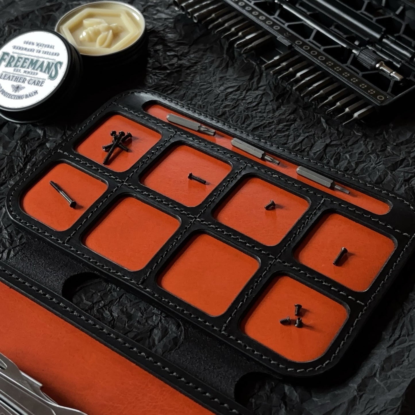 Leather EDC Maintenance Tray - Handcrafted in Ireland